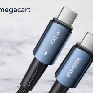 100W USB-C to USB-C Fast Charging Cable – High Speed Power Cord