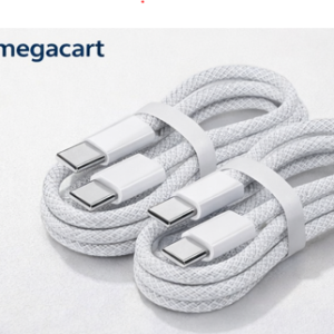 3-Pack USB-C to USB-C Fast Charging Cable – 100W High Power Cords