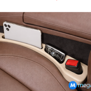 2PCS Car Seat Gap Filler Organizer – Waterproof Seat Gap Plug with Dual Grooves Storage for Auto Interior