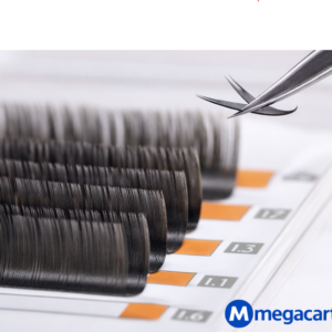 Flat Ellipse L-Curl Eyelash Extensions with Split Tips – Matte Charcoal, Ultra-Soft Natural Finish (0.15 / 0.20)