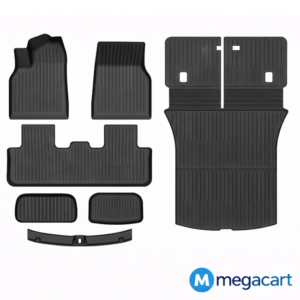 TPE Floor Mats & Trunk Luggage Mat for Tesla Model Y Juniper 2025+ – Waterproof, Wear-Resistant All-Weather Interior Foot Pads