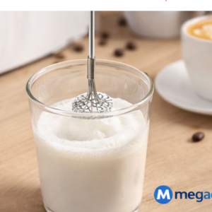 USB Rechargeable Mini Milk Frother – 3-Speed Electric Coffee Foam & Egg Whisk Mixer