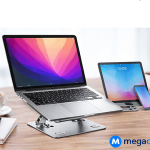 Adjustable Aluminum Alloy Stand for Phone, Tablet & Laptop – Universal Foldable Holder for Devices up to 17 Inches