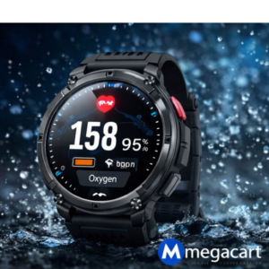 Ultra Outdoor GPS Smartwatch with 1100mAh Battery, Compass, Military-Grade Durability & Waterproof Design