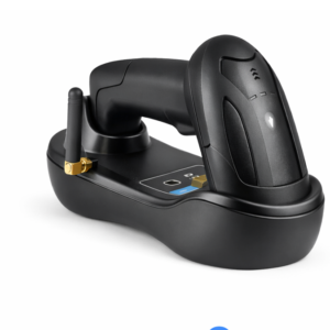 Wireless Handheld CCD Barcode Scanner with Charging Base – 2.4G Cordless 1D Bar Code Reader for POS & Inventory Management