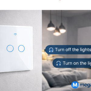 EU WiFi Smart Touch Light Switch (No Neutral Required) – RF433 Wireless Wall Switch with App & Voice Control